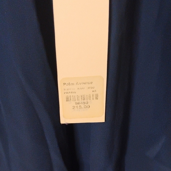 Amanda Uprichard Deep Blue Long Sleeve Dress - Picture 4 of 8